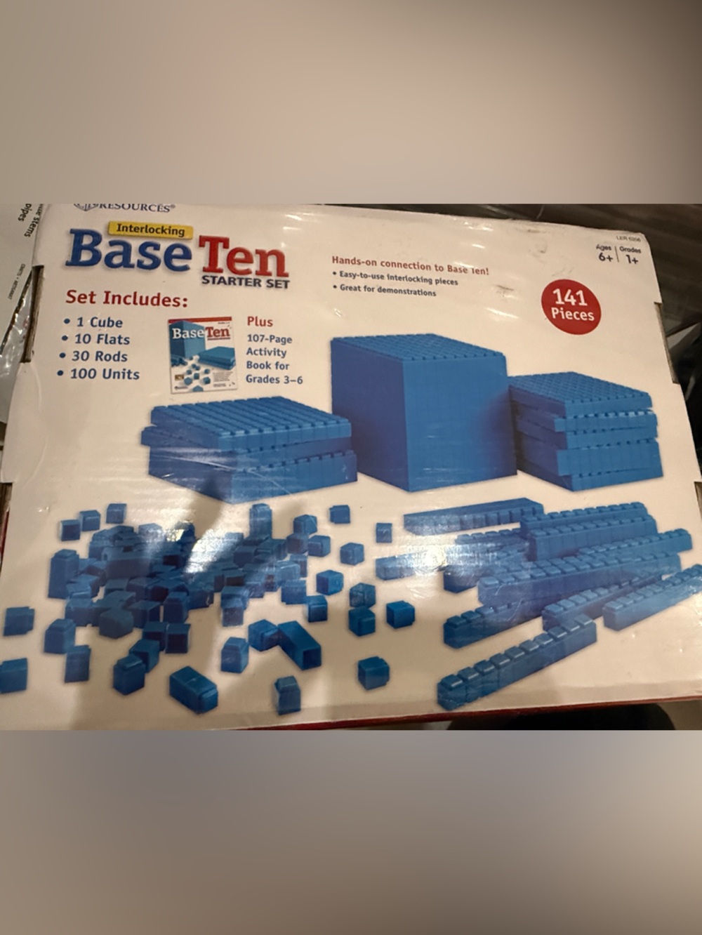 Base Ten Starter Set – Blue Counting Blocks for Kids